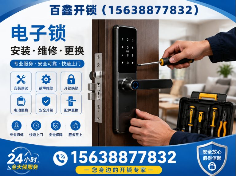 上街区电子锁安装维修展示图